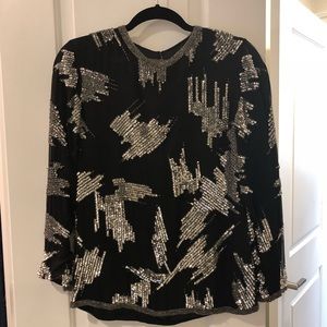VINTAGE sequin blouse